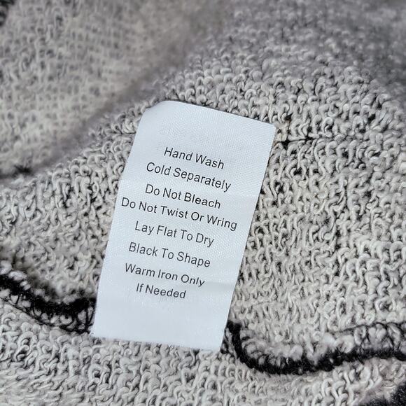 Cabi #775 Moto Jacket Asymmetrical Zip French Terry Knit Sz XL Charcoal Gray - Picture 13 of 16